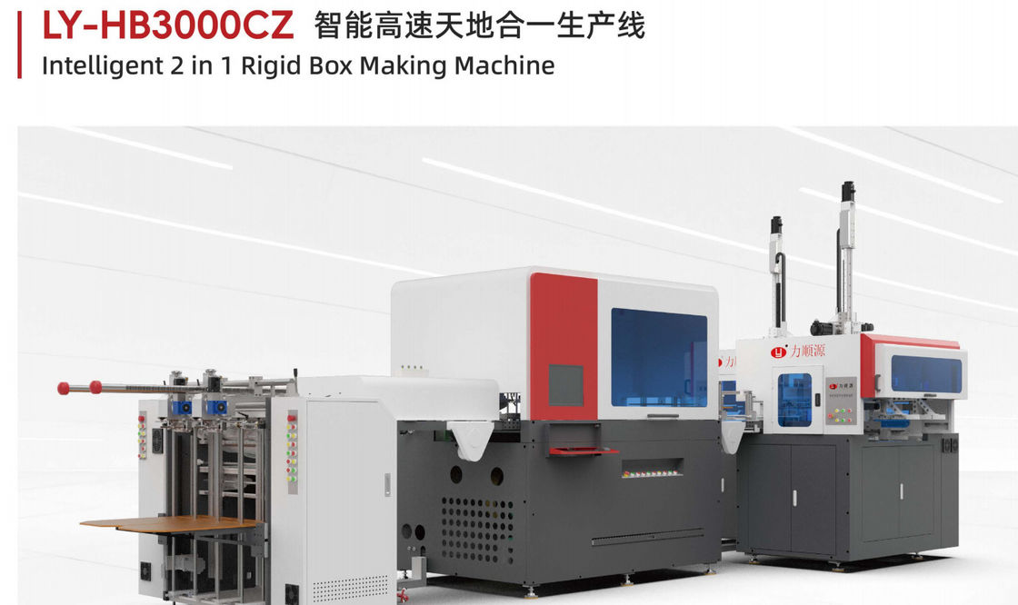 PLC-besturingssysteem Automatische machine voor het maken van papieren dozen met een papieroppervlak van 700420300 en 1206080 mm voor productie