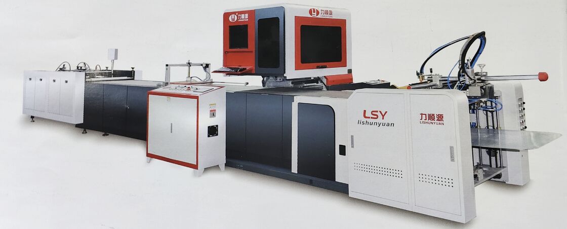 LY 485C PK Volledig Geautomatiseerd Machine Vision Case Wrapping Systeem Automatische Lijn Automatische Doosvormingsmachine Automatische Hardcover Machine