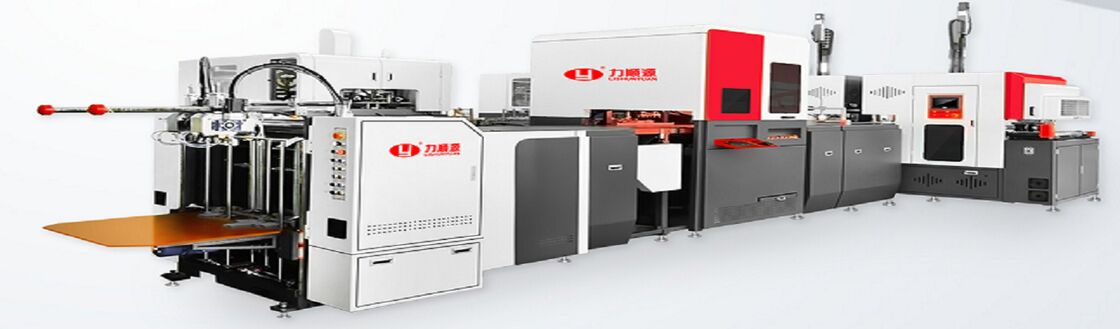 2 in 1 intelligente automatische hogesnelheid kartonnen rigide doos maken machine 50-52pcs/min