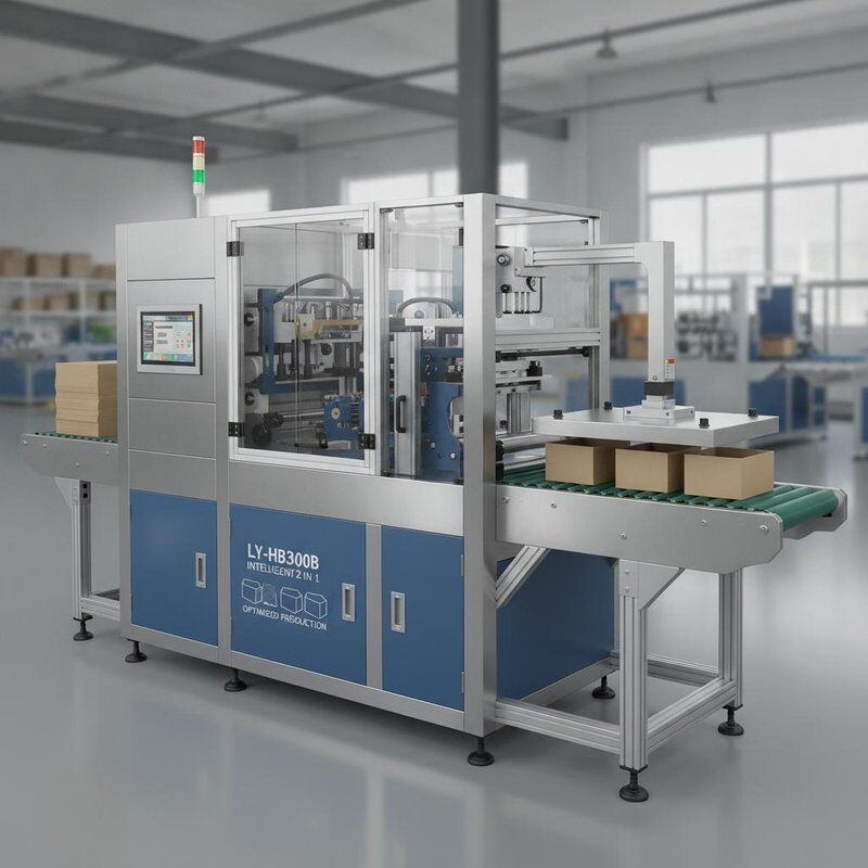 LY- HB3000B Hogesnelheidsmachine voor het maken van stijve dozen met intelligente 2-in-1-mogelijkheden en bellenpersen voor geoptimaliseerde productie