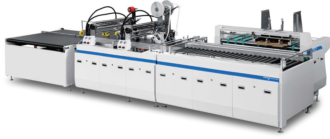 LY-1450WG-900 Multifunctionele Zipper Box Paste Dubbelzijdige Kleefmachine Multi-Box Compatibiliteit Alle Zipper Cartons Breed formaat Ondersteunt Papier Karton Aanpasbare bandbreedte
