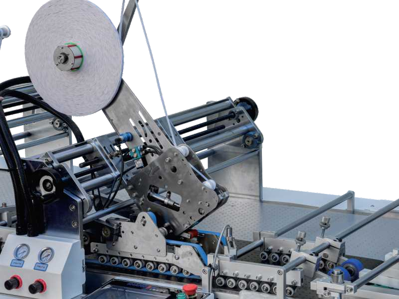 LY-1450WG-900 Multifunctionele Zipper Box Paste Dubbelzijdige Kleefmachine Multi-Box Compatibiliteit Alle Zipper Cartons Breed formaat Ondersteunt Papier Karton Aanpasbare bandbreedte