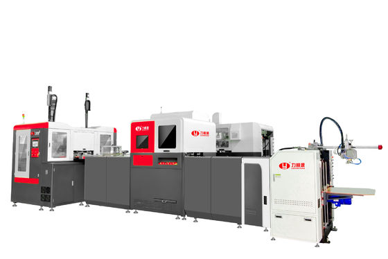 LY-HB2500CK Machine voor het maken van stijve dozen met visuele positionering van de robotarm met Duits meercamerasysteem voor het nauwkeurig maken van dozen