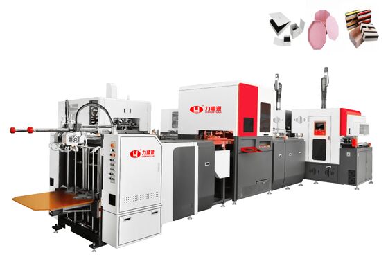 Intelligent High Speed Automatic Rigid Box Making Machine Multifunction 2 In 1 50-52pcs/Min Gift Box Making Machine