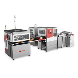 Volledig Automatische Elektronische de Productendozen die van Juwelendozen Machine met Camera Vindend Systeem maken