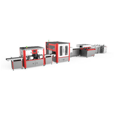 25sheets/Min Rigid Box Machine For-de Productie van de Wijndoos Visuele het plaatsen nauwkeurigheid: ±0.01mm
